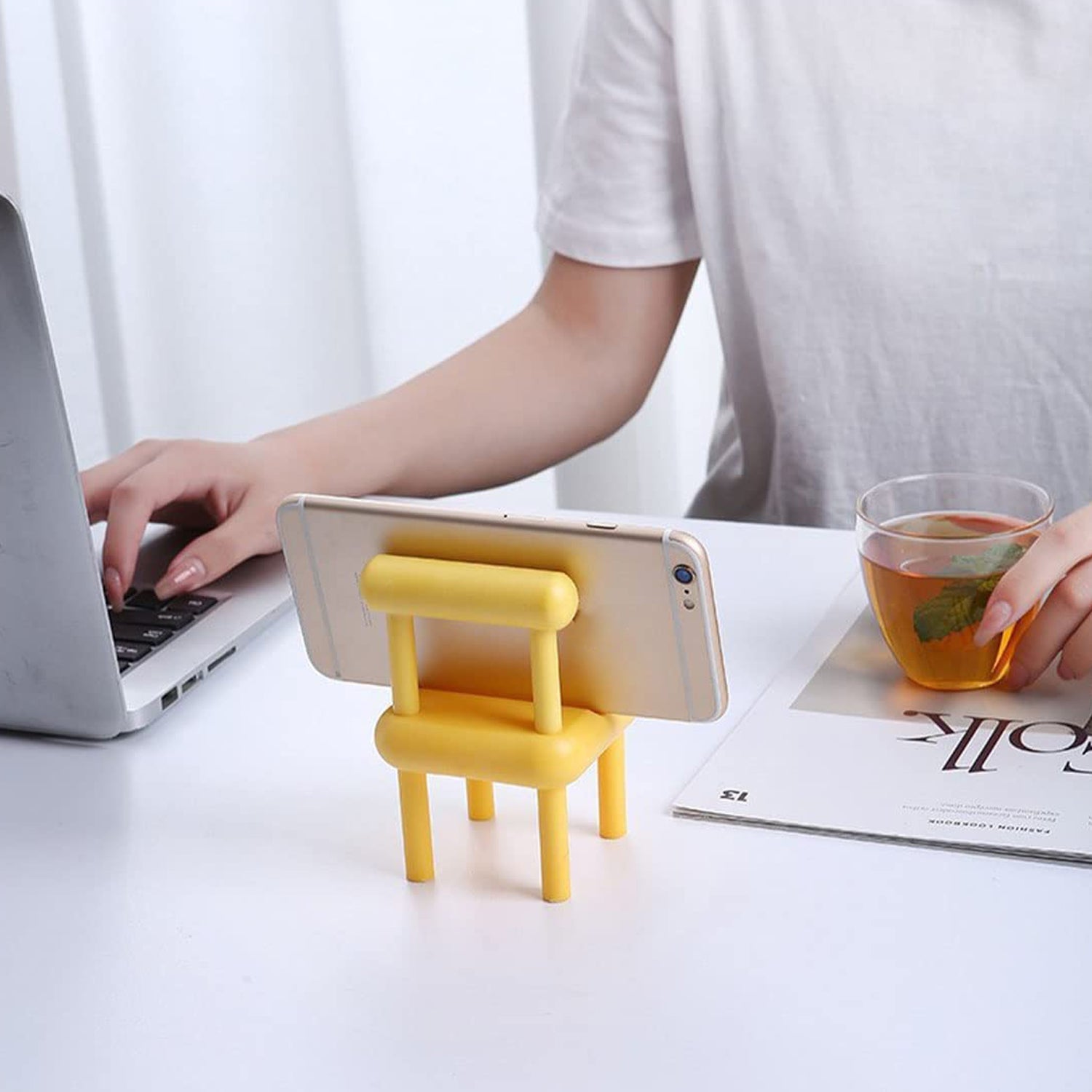 8886 Mobile Phone Holder, Mini Chair Cell Phone Stand, Portable Smartphone Dock, Cellphone Holder for Desktop Design Compatible with All Mobile Phones (1 Pc) 8886 Mobile Phone Holder, Mini Chair Cell Phone Stand, Portable Smartphone Dock, Cellphone Holder for Desktop Design Compatible with All Mobile Phones (1 Pc)